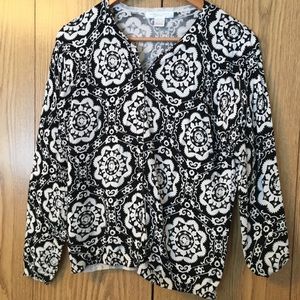 August Silk print cardigan